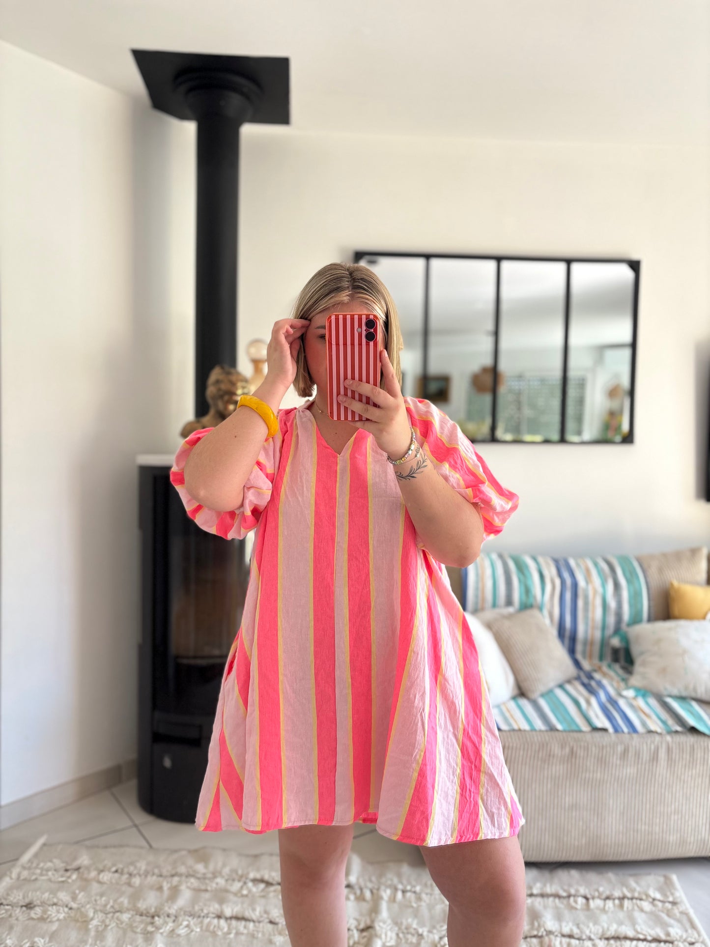 Robe rayée
