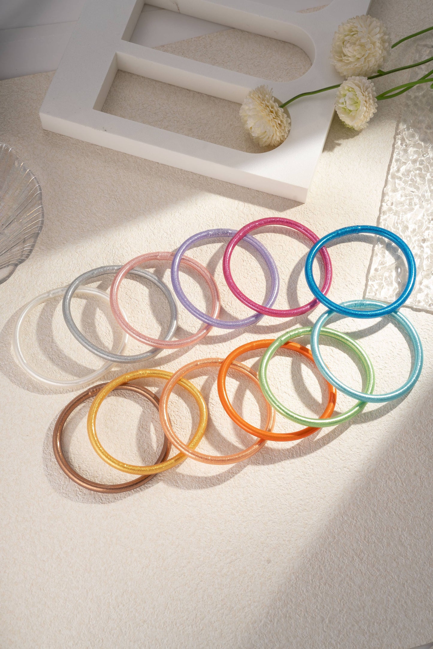 Joncs colorés