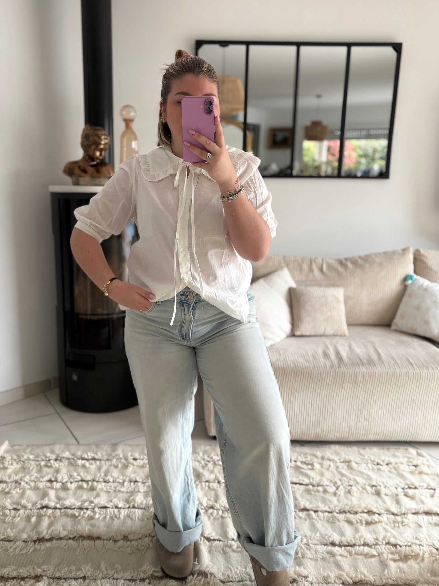 Blouse nuage blanc