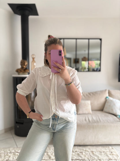 Blouse nuage blanc