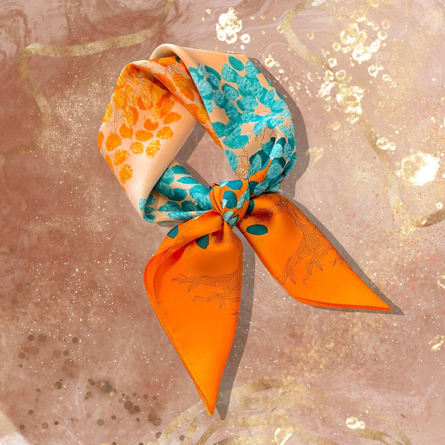 Foulard orange