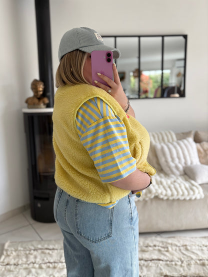 Gilet sans manches jaune