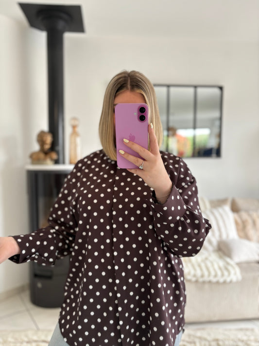 Chemise à pois