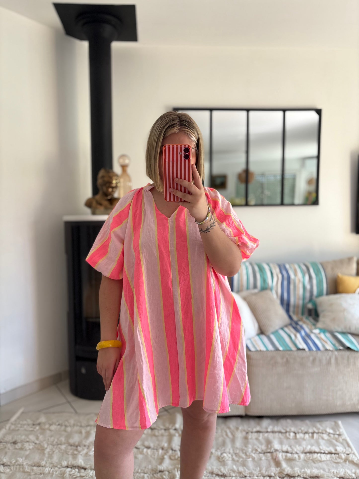 Robe rayée
