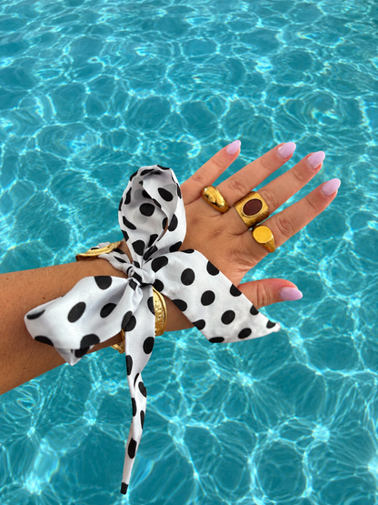 Jonc foulard à pois